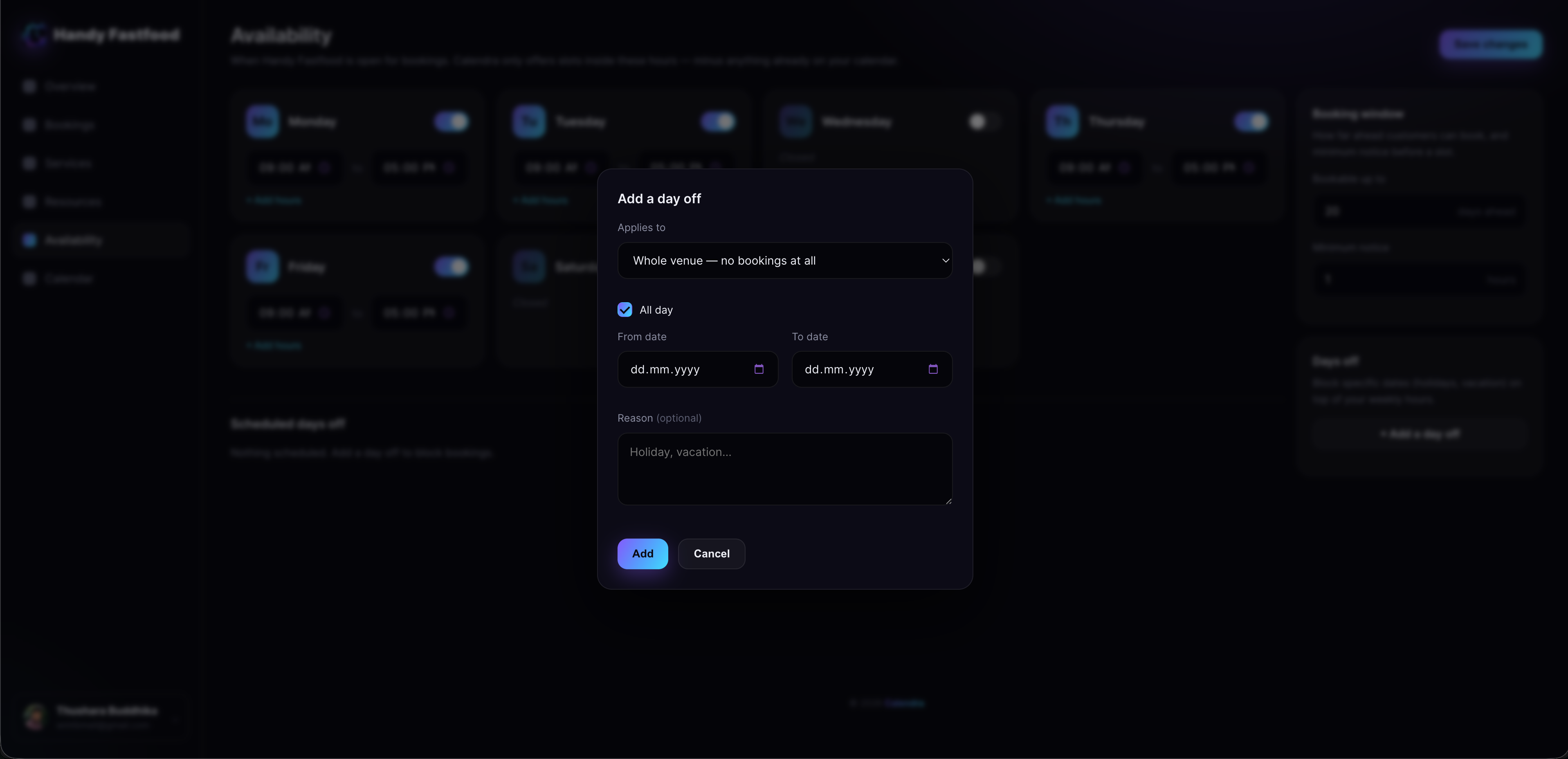 Calendra Set Your Hours screenshot 2