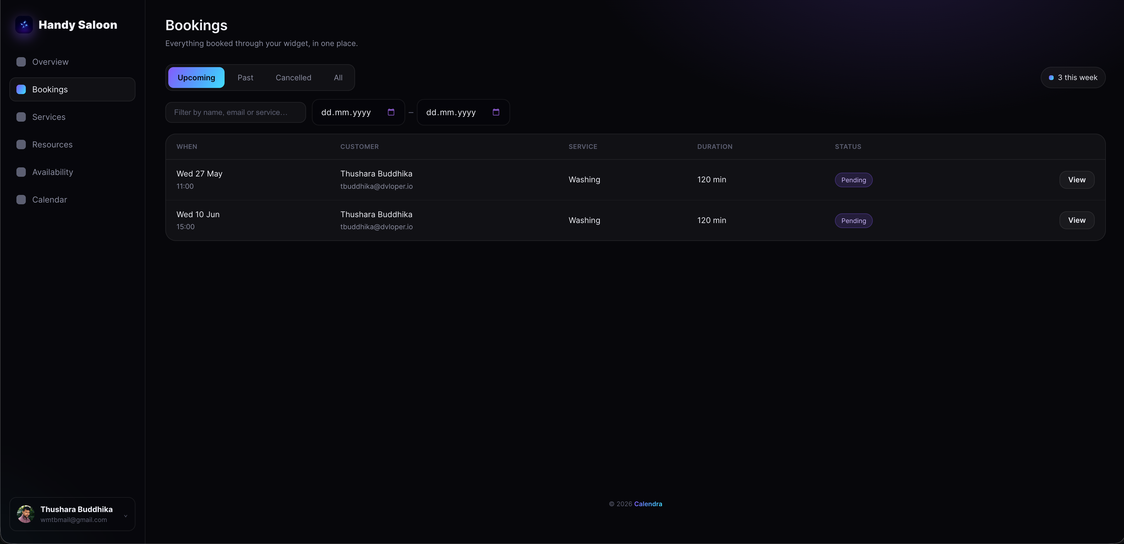 Calendra Bookings & Calendar screenshot 1