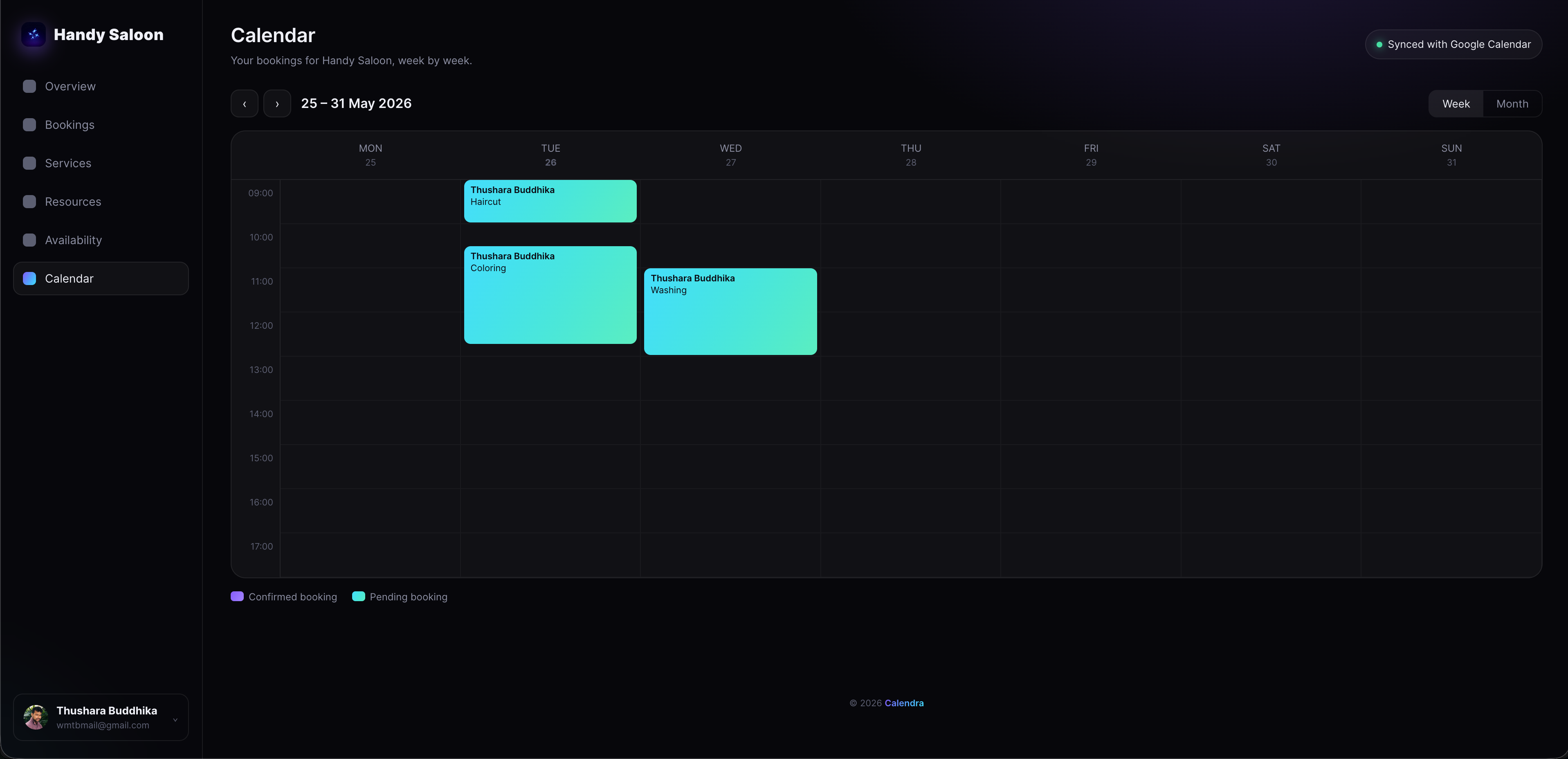 Calendra screenshot 3