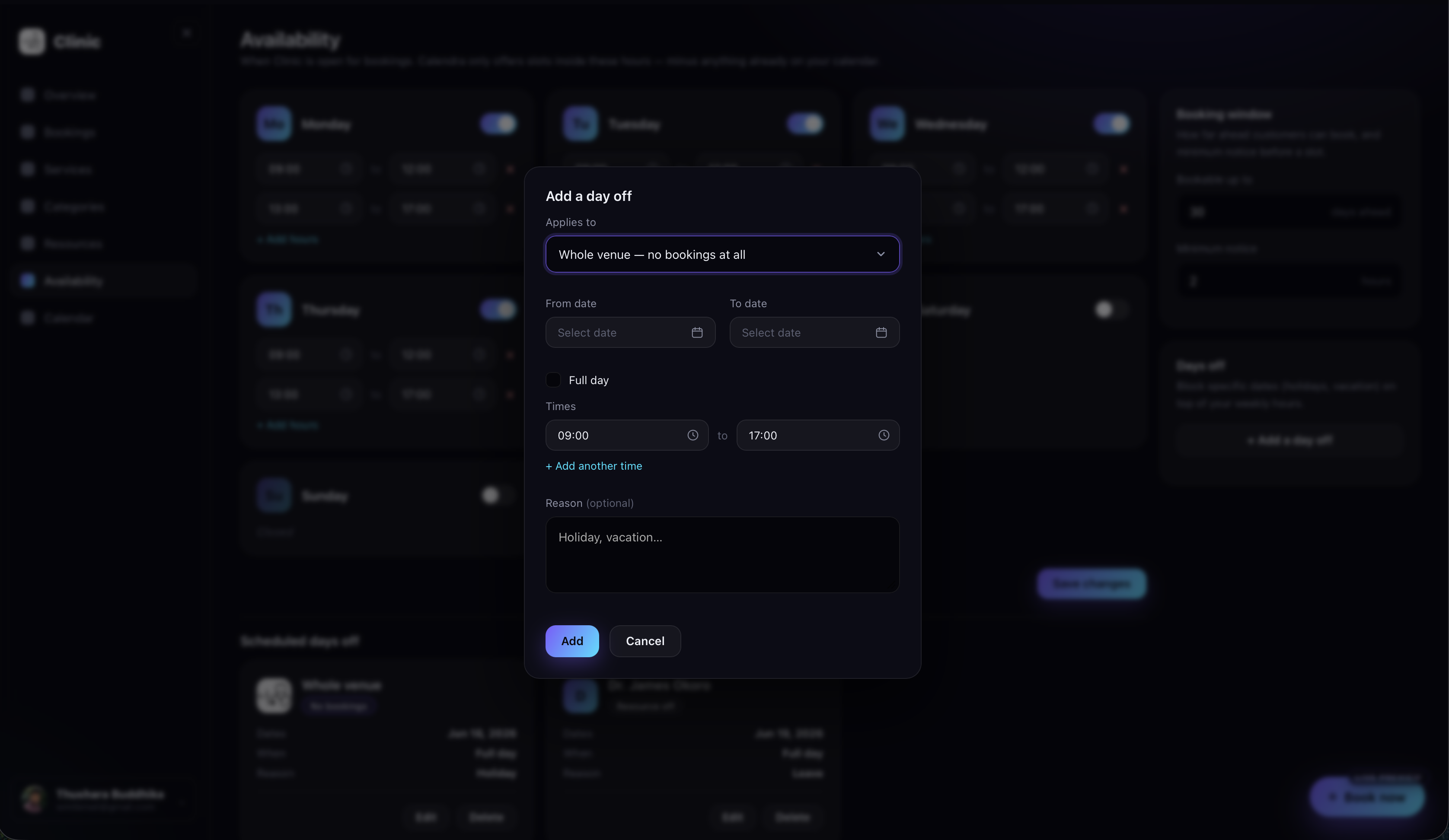 Calendra Set Your Hours screenshot 2