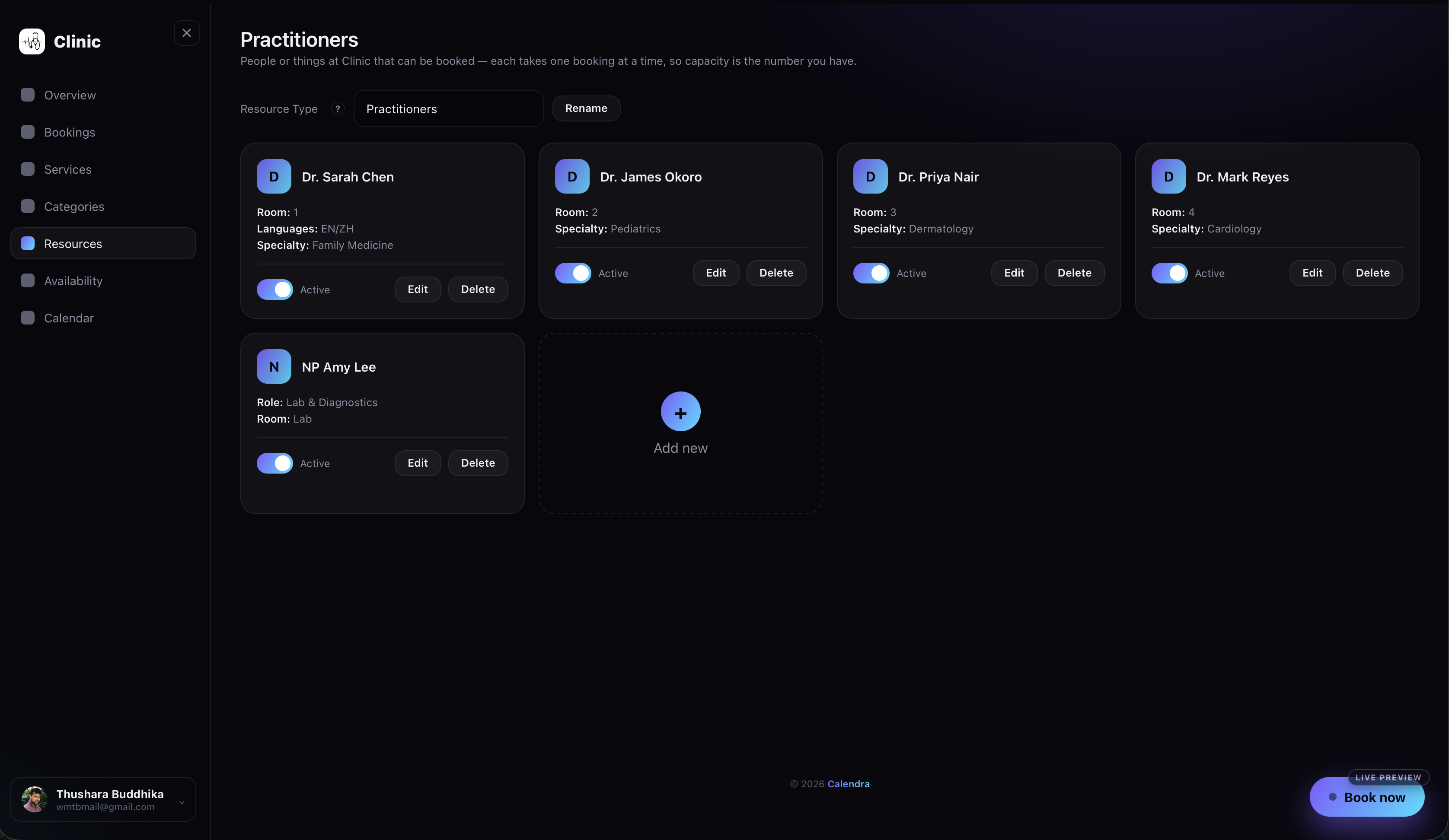 Calendra Resources That Get Booked screenshot 1