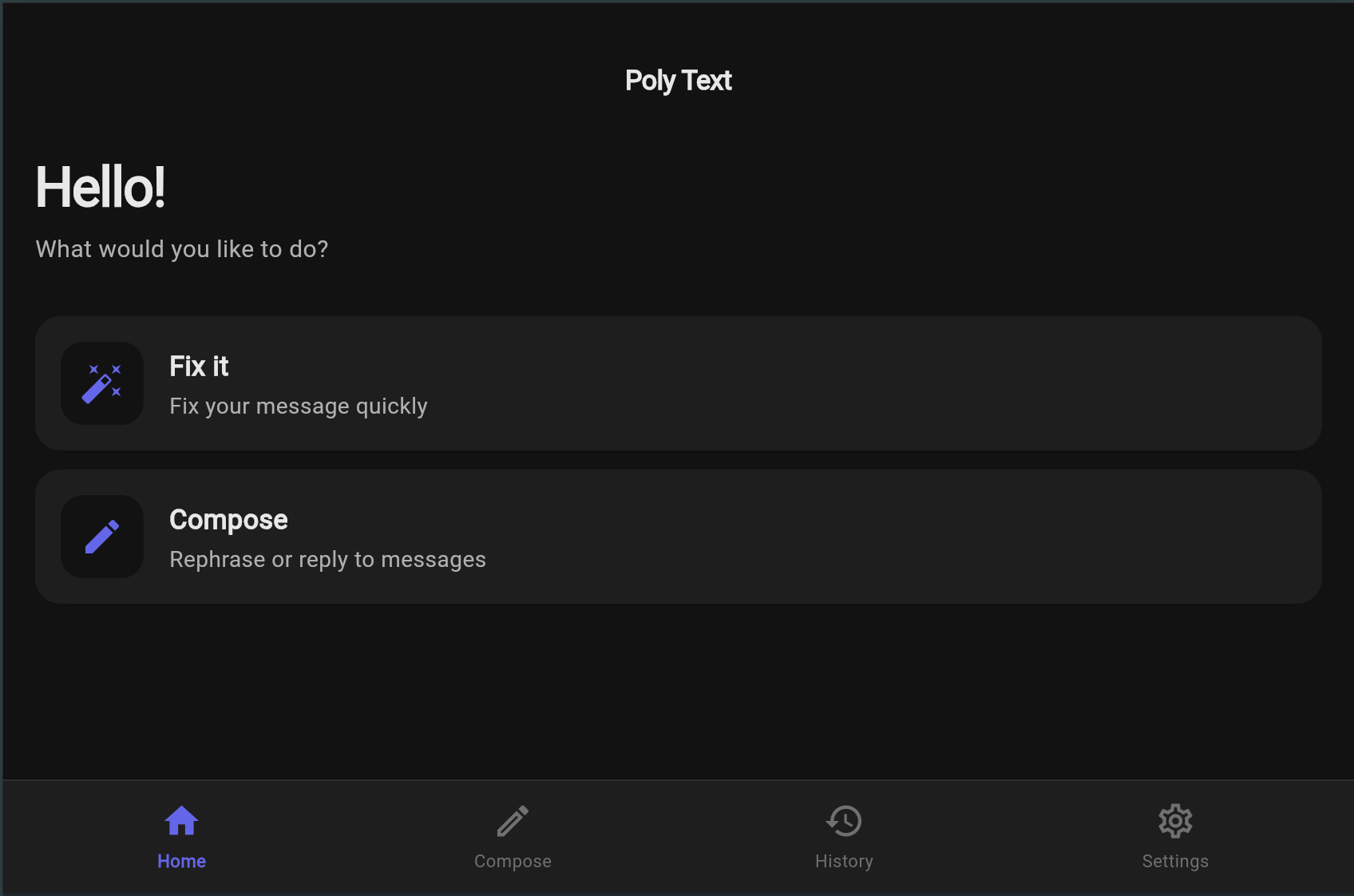 Poly Text screenshot 1