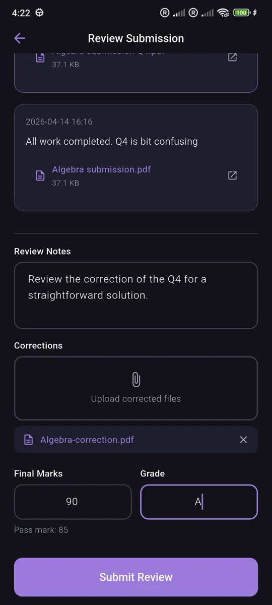 Tutora Assignments screenshot 2