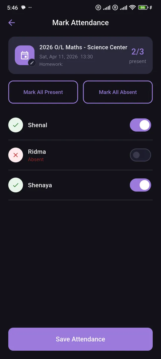 Tutora Attendance screenshot 9