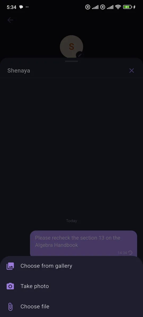 Tutora In-app Chat screenshot 2