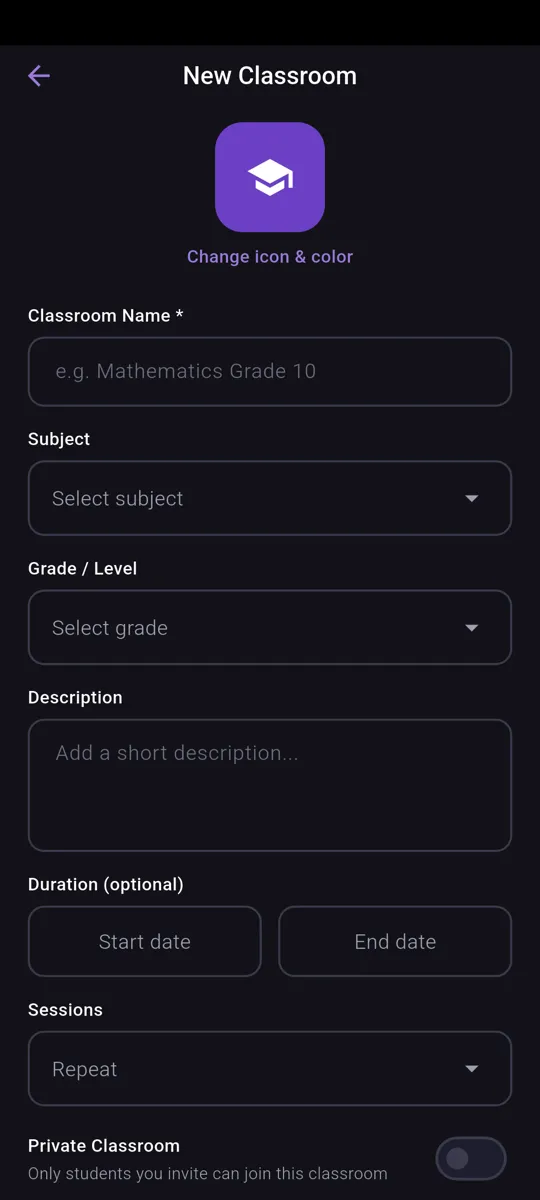 Tutora Classrooms screenshot 1