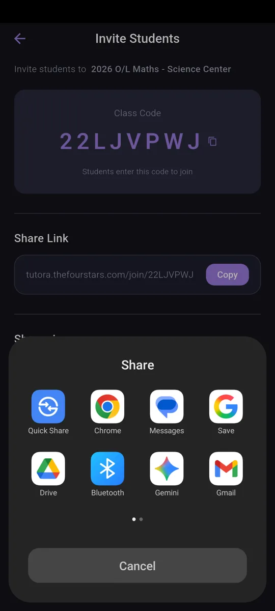 Tutora Classrooms screenshot 9