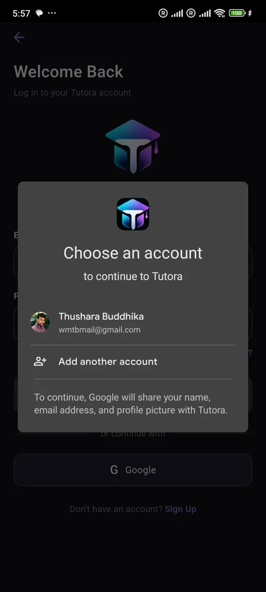 Tutora Login & Onboarding screenshot 3