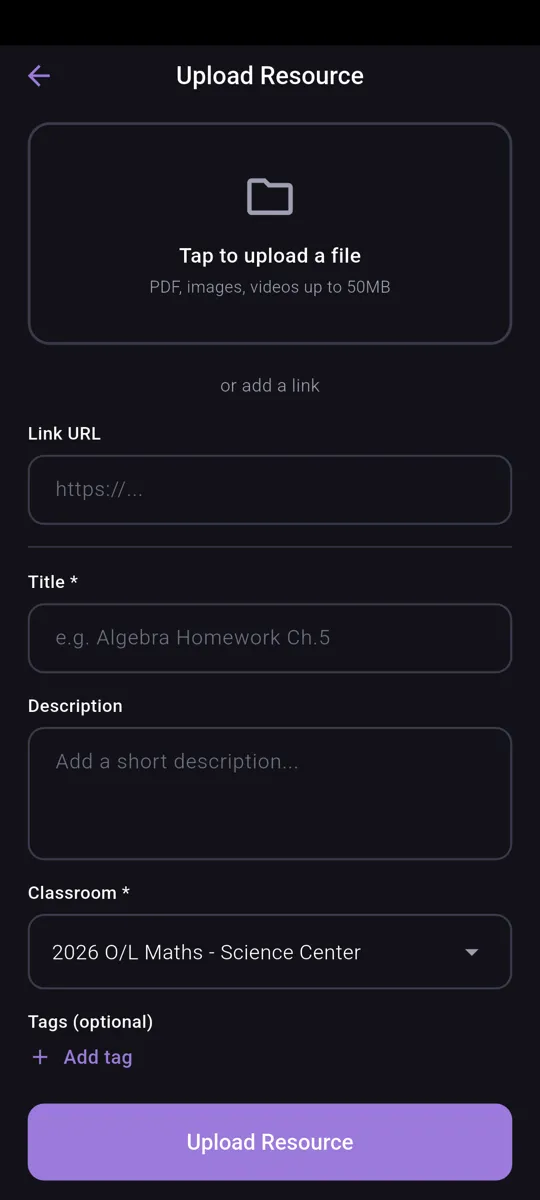 Tutora Resource Library screenshot 1