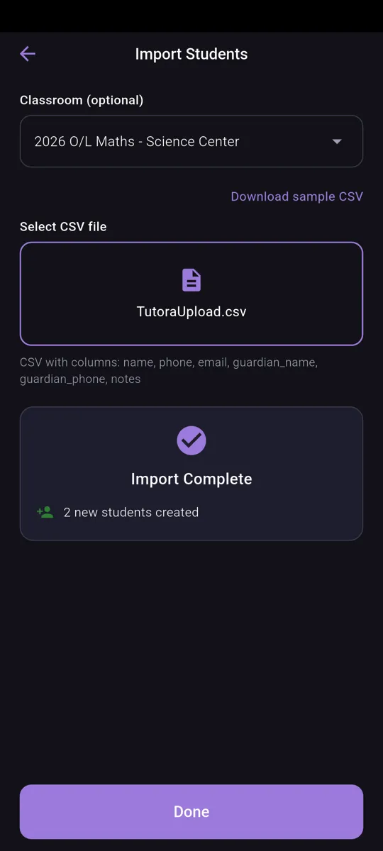 Tutora Student Management screenshot 3