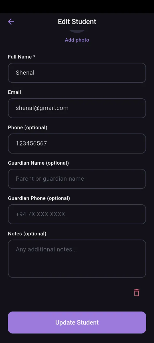 Tutora Student Management screenshot 6